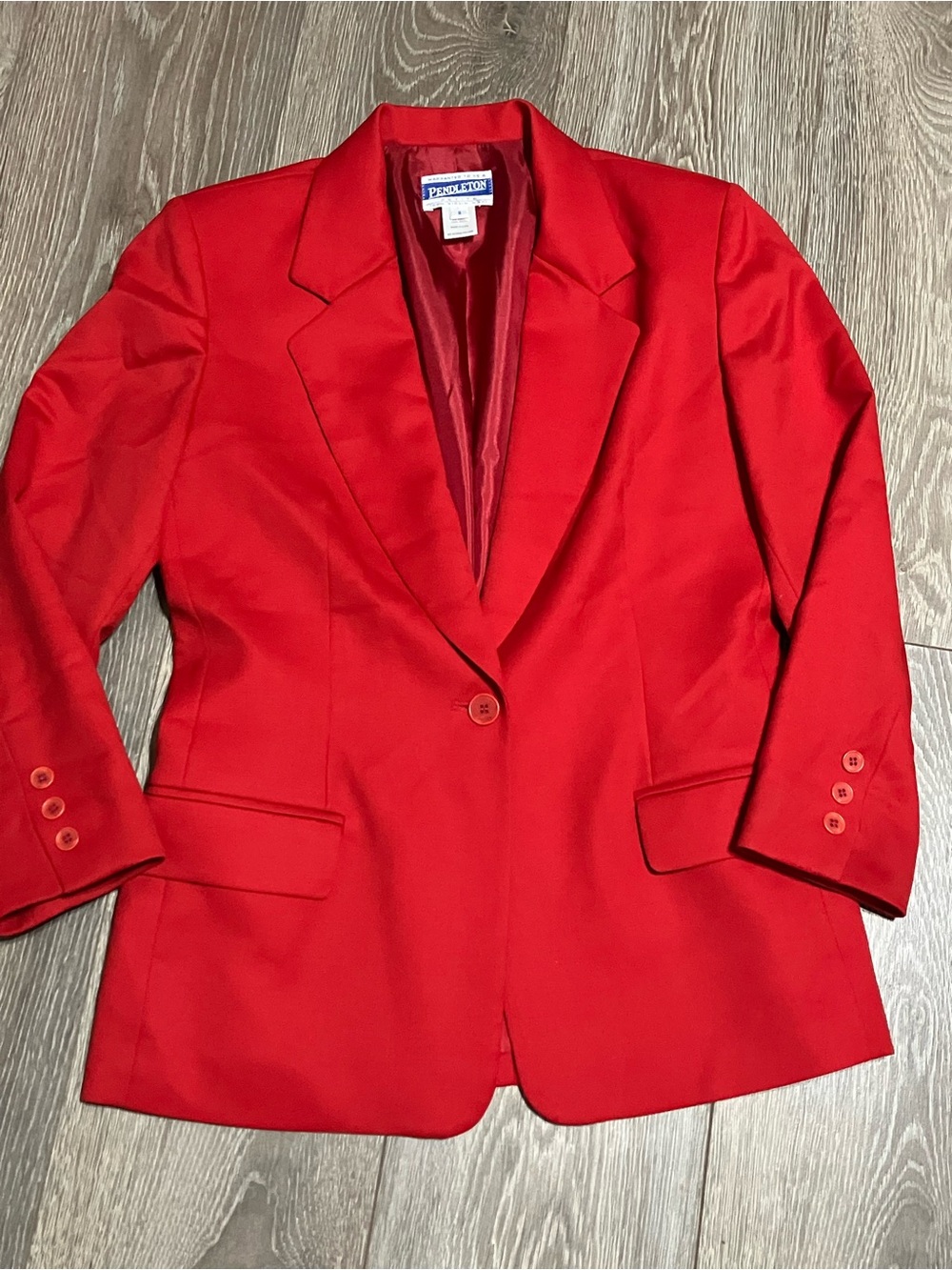 ✨VTG✨Pendleton Women's Red Blazer | Made in 🇺🇸 | 100% wool